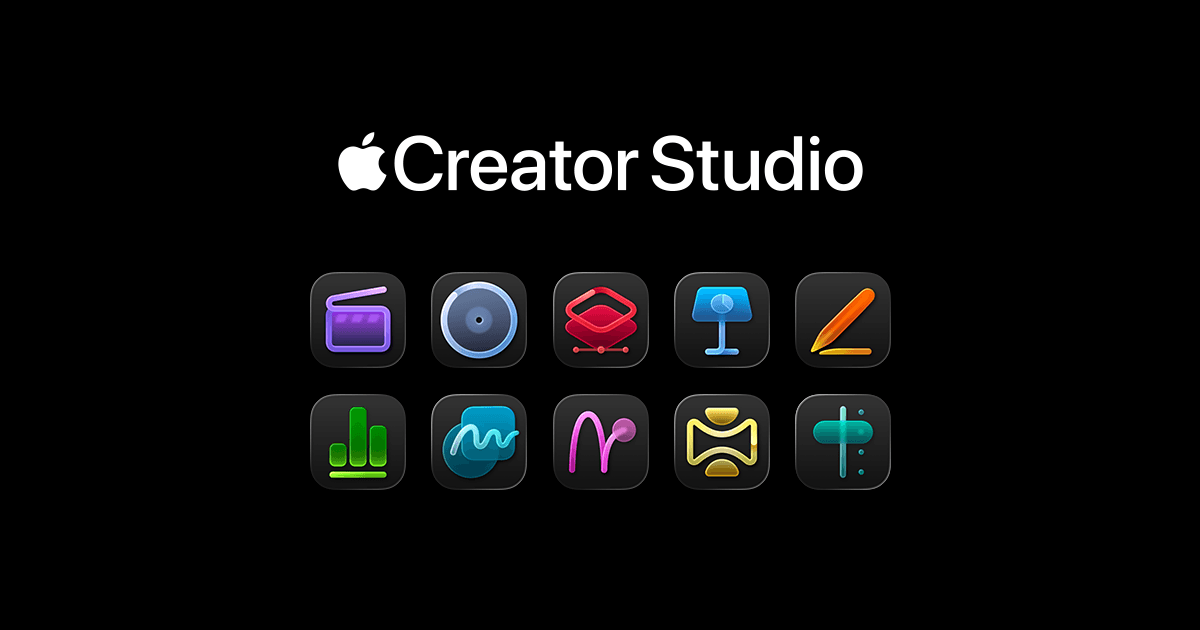 Apple lança Apple Creator Studio, assinatura que reúne apps profissionais de criatividade
