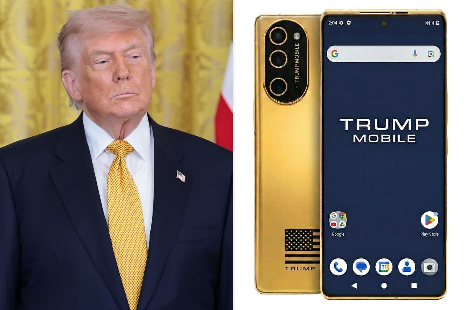 O celular de Trump prometia ser americano. As entregas chegaram e vieram da China